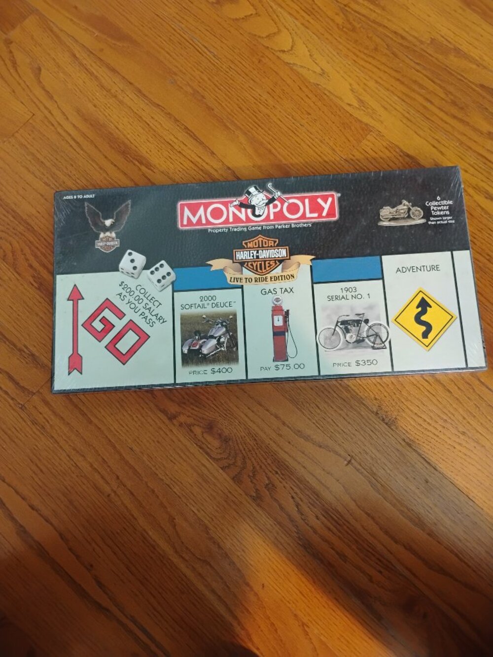Vintage Harley-Davidson Collector’s Edition ‘Live to Ride’ Monopoly Game